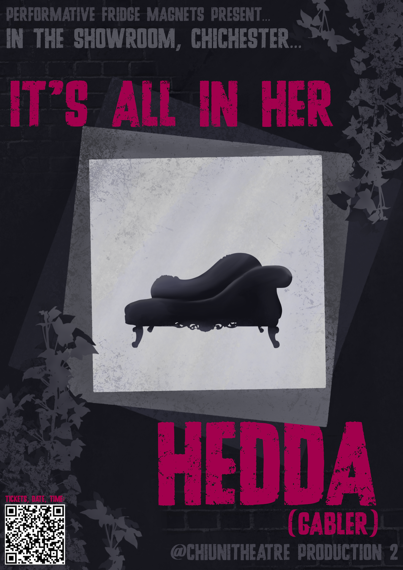 It's all in her Hedda (Gabler) poster.