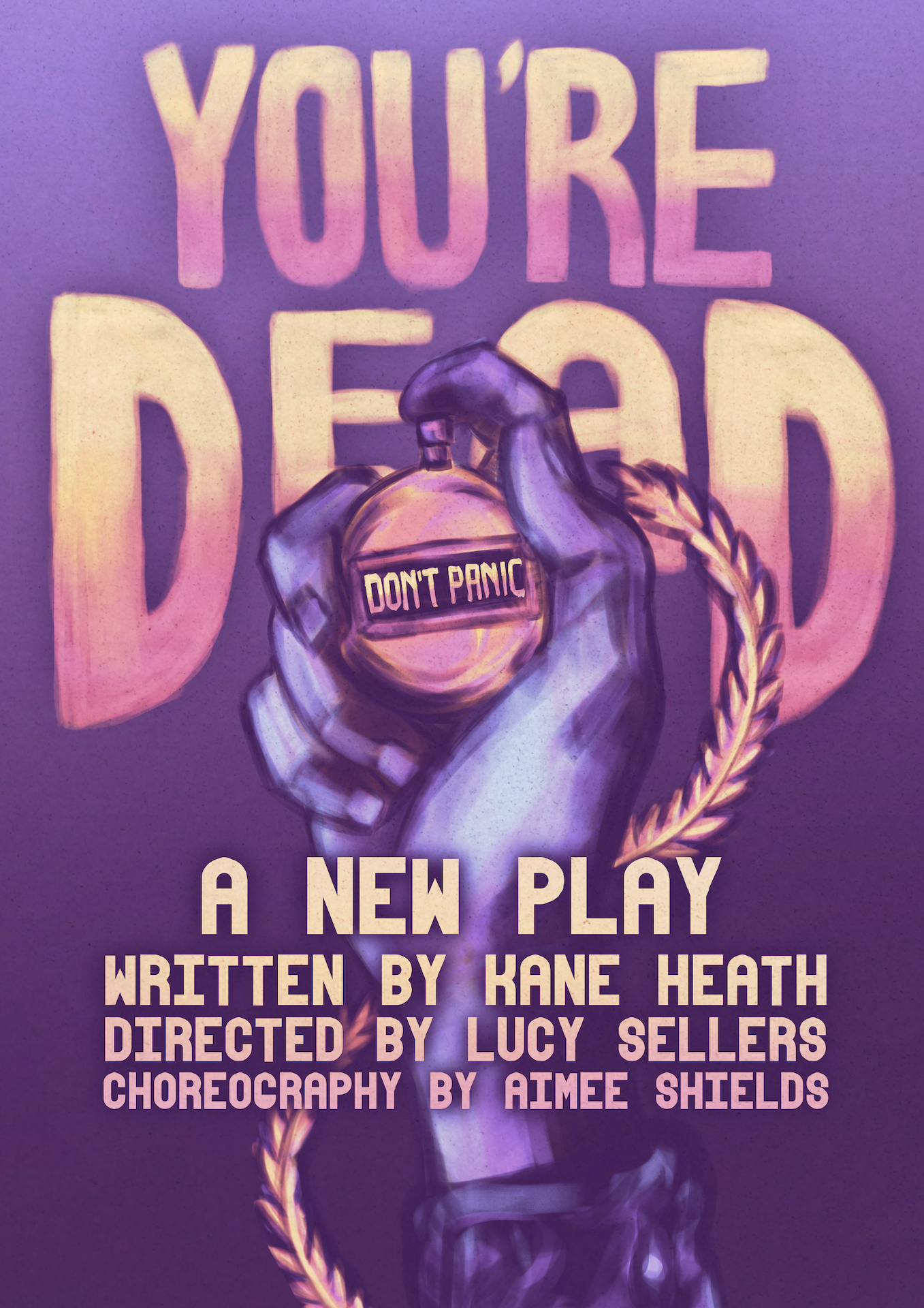 You're Dead (Don't Panic) poster.